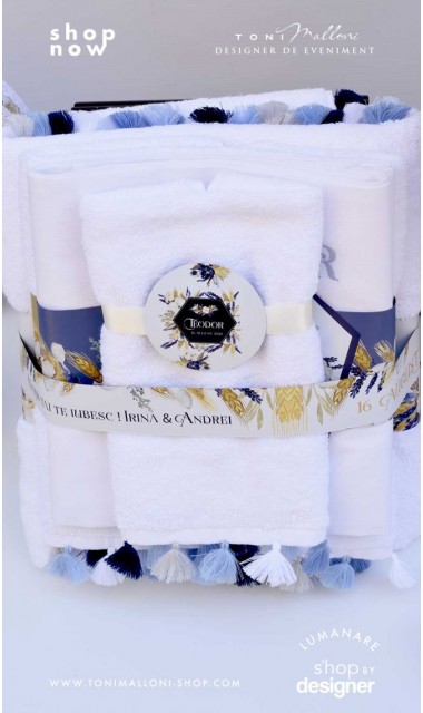 Trusou de botez traditional cu lavanda bumbac si spice de grau 3